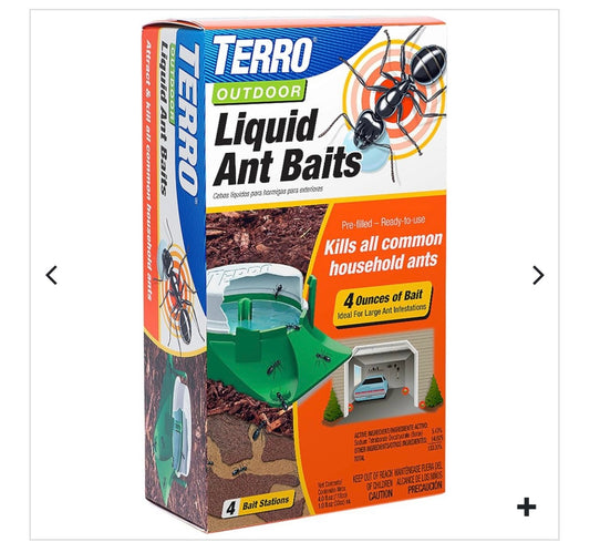 TERRO LIQUID ANT BAITS – OUTDOOR BAIT STATIONS 4pk