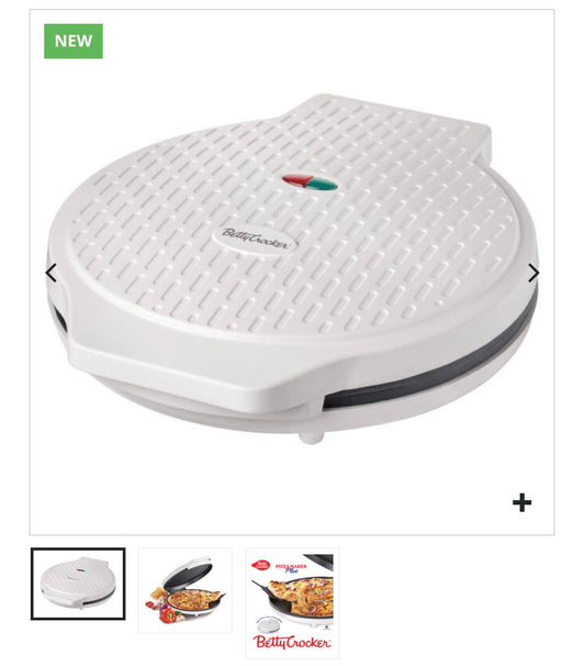 BETTY CROCKER 12″ PIZZA MAKER- WHITE