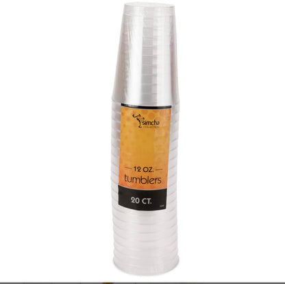 Clear 12oz Tumblers (20 Count)