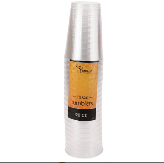 Clear 12oz Tumblers (20 Count)