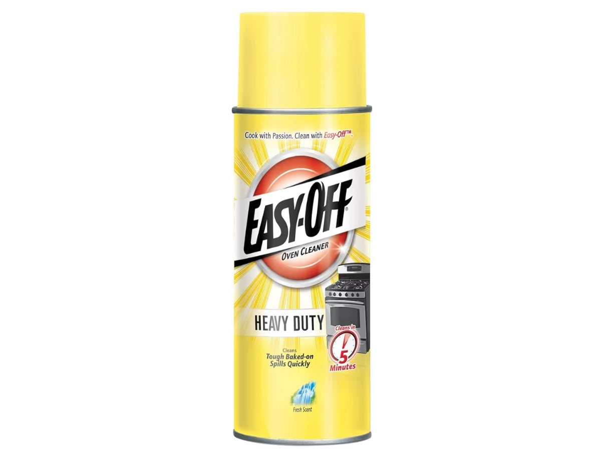 Easy Off Heavy Duty Oven Cleaner, Destroys Tough Burnt on Food and Grease, Fresh Scent, 14.5 oz Can