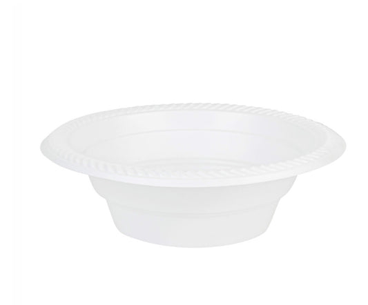 Cuisine Plastic 12oz Bowls White 100 count