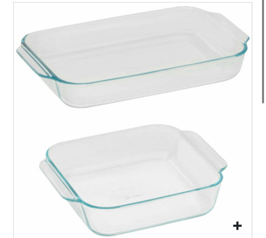 PYREX-VALUE PK-9×13 and 8″x8″ 3 qt & 2 qt