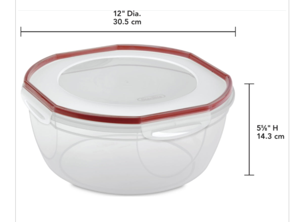 ULTRA SEAL COVERED BOWL 8.1 qt