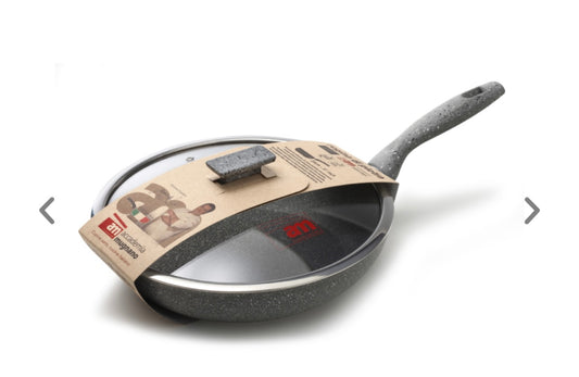 AM Mugnano FRY PAN WITH LID  9.5” made in Italy
