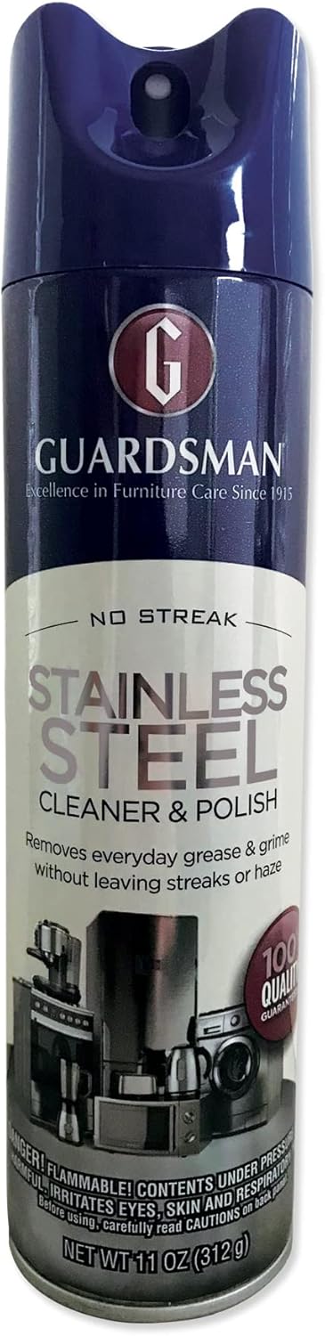 GUARDSMAN STAINLESS STEEL AERO CLEANER & POLISH 11 oz