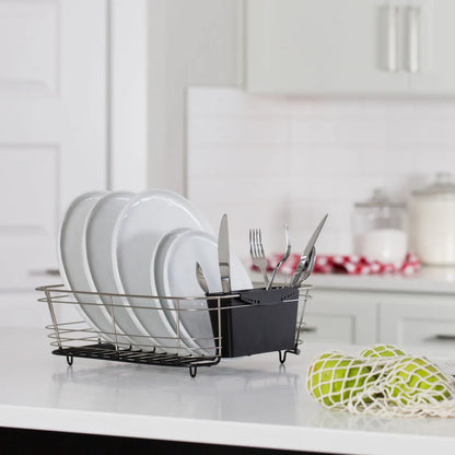 2-Piece Dish Drainer Black