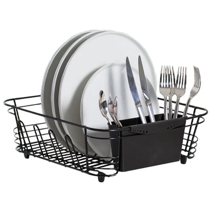 2-Piece Dish Drainer Black