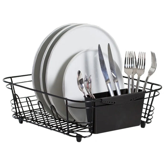 2-Piece Dish Drainer Black