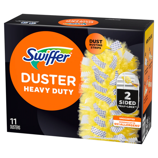 Swiffer Dusters Heavy Duty Multi-Surface Duster Refills for Cleaning Unscented - 11ct