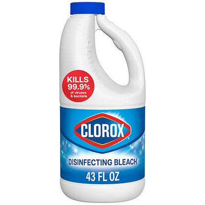 Clorox Bleach Liquid Regular Concentrated - 43oz
