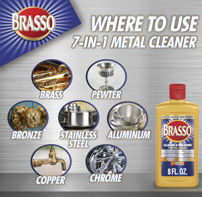 BRASSO METAL POLISH 8oz