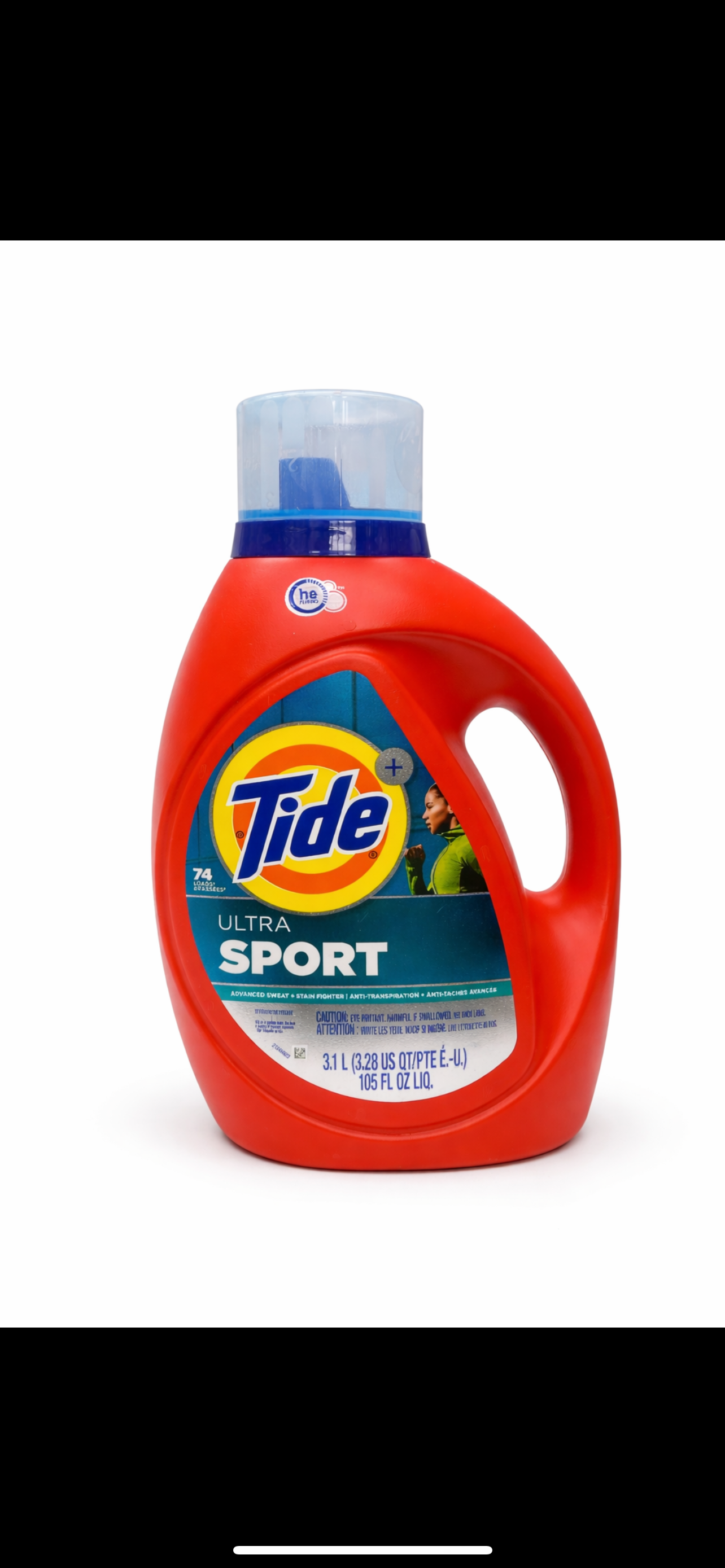 Tide Ultra Sport HE Deep Cleaning Concentrated Liquid Laundry Detergent 74 Loads - 105fl oz