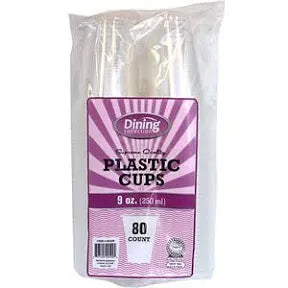 9oz plastic Cups 80pk