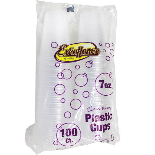 plastic cups 7oz  100pk