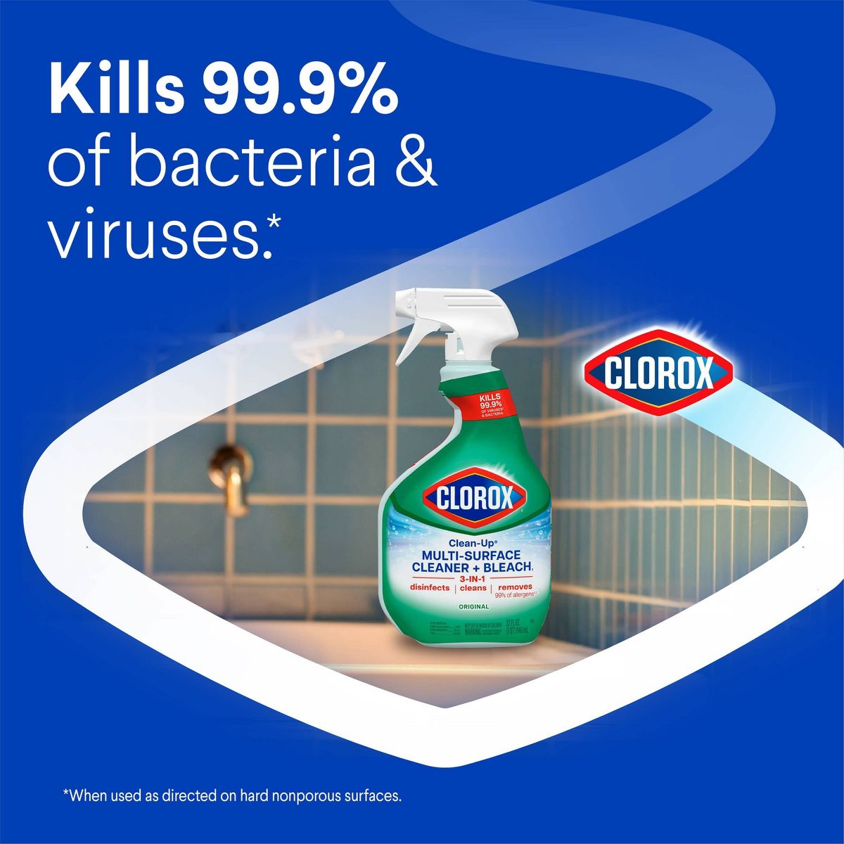 Clorox Original Clean-Up All Purpose Cleaner with Bleach Spray Bottle - 32oz