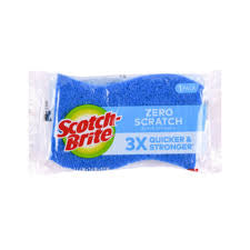 Scotch spray, sponges, blue color