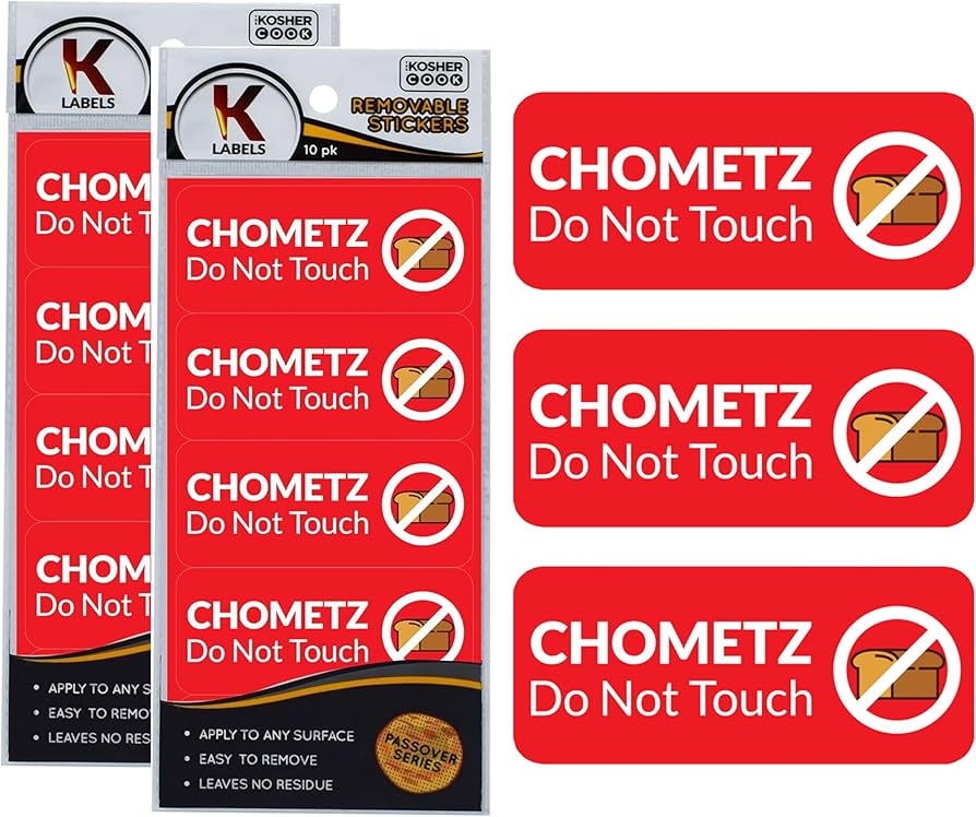 CHOMETZ DO NOT TOUCH LABELS
