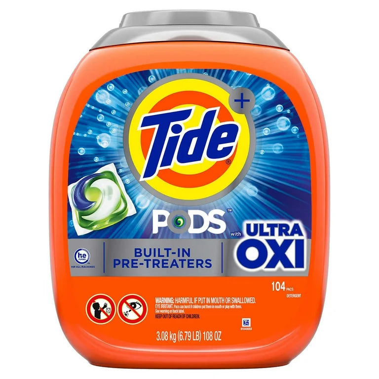 Tide Pods with Ultra Oxi HE Laundry Detergent Pods 100 Count