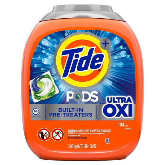 Tide Pods with Ultra Oxi HE Laundry Detergent Pods 100 Count