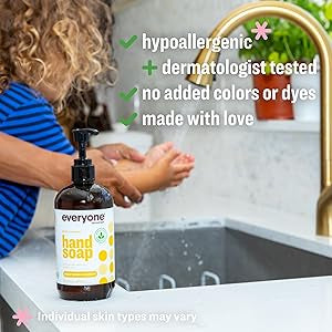 Everyone Liquid Hand Soap, 12.75 Ounce (Pack of 1), Meyer Lemon and Mandarin, made with Essential Oils for kitchen and bathroom