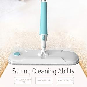 Maryya Microfiber Spray Mop Hard Floor Mop for Home Kitchen Wood Tile Laminate Ceramic Floor Cleaning Tool with 2 Extra Refills and 1 Scraper