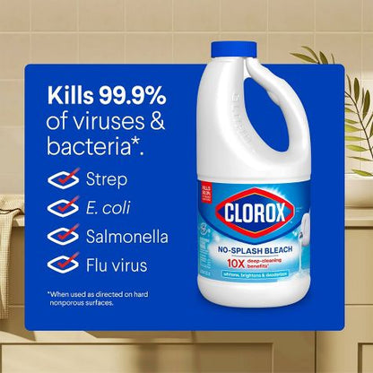 Clorox Unscented No-Splash Liquid Bleach - 40 fl oz