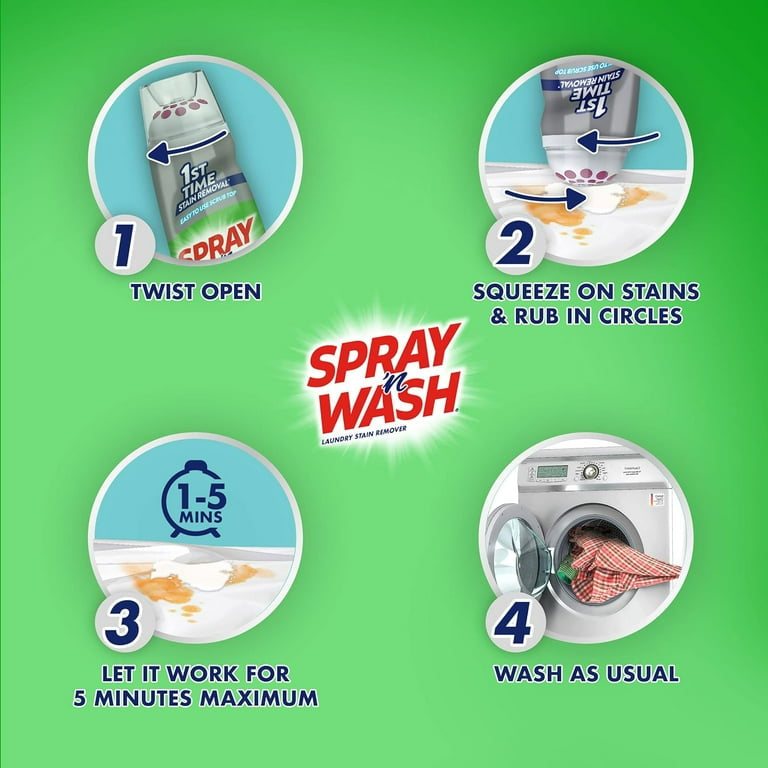 Spray 'n Wash Max, Laundry Stain Remover Gel Stick, 6.7 oz Bottle