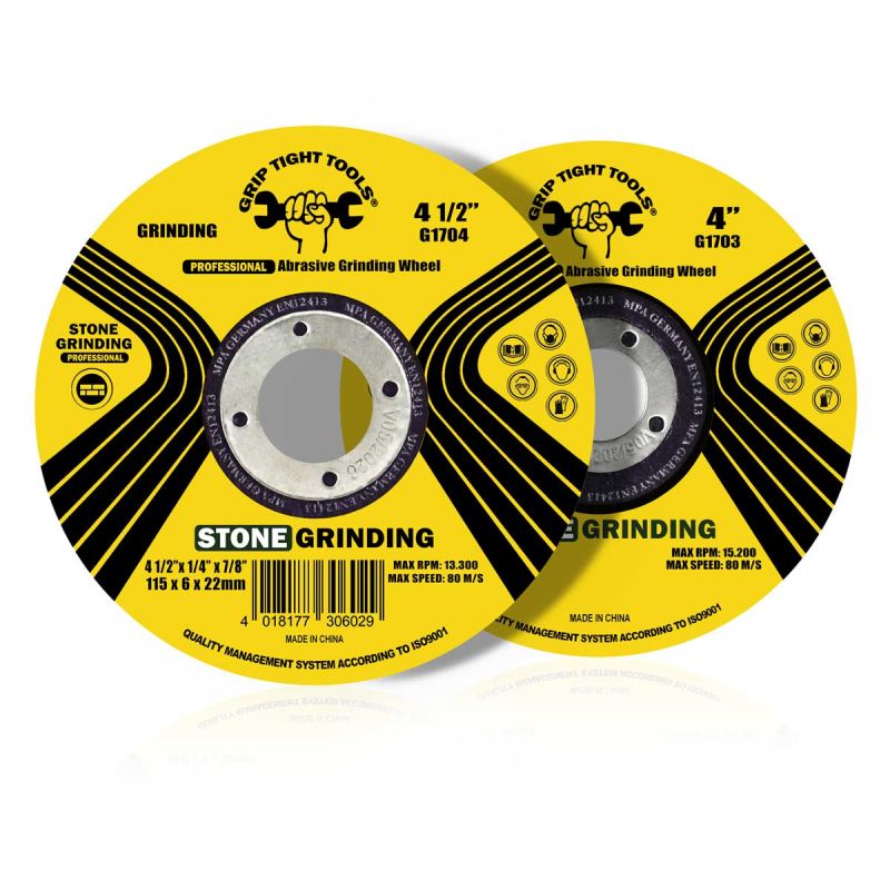4 in. Professional Grinding Abrasive Stone Blade - For Stone 4" x 1/4" x 5/8"