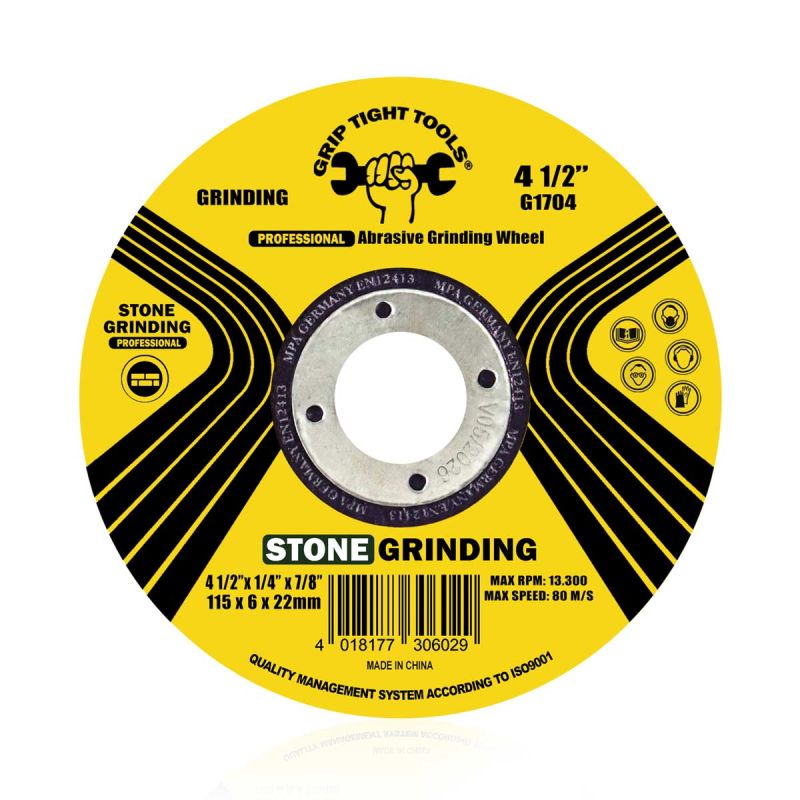 4 in. Professional Grinding Abrasive Stone Blade - For Stone 4" x 1/4" x 5/8"