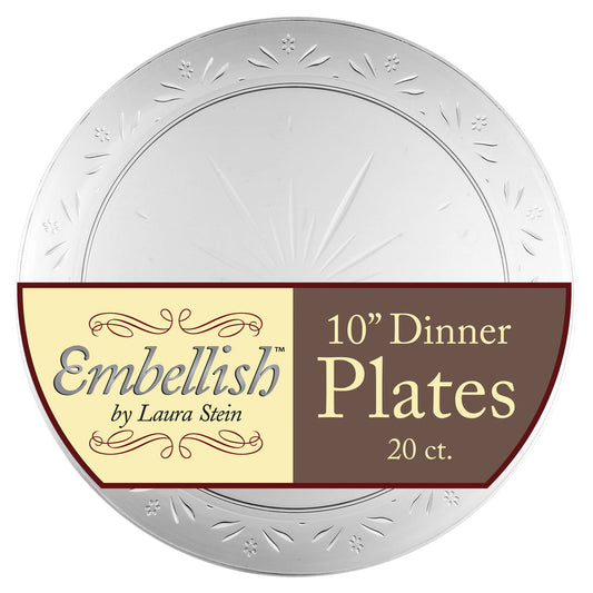 Embellish Clear - 10" Banquet Plates