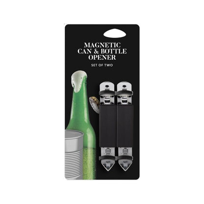 HIC Bar Magnetic Can and Bottle Openers, Set of 2