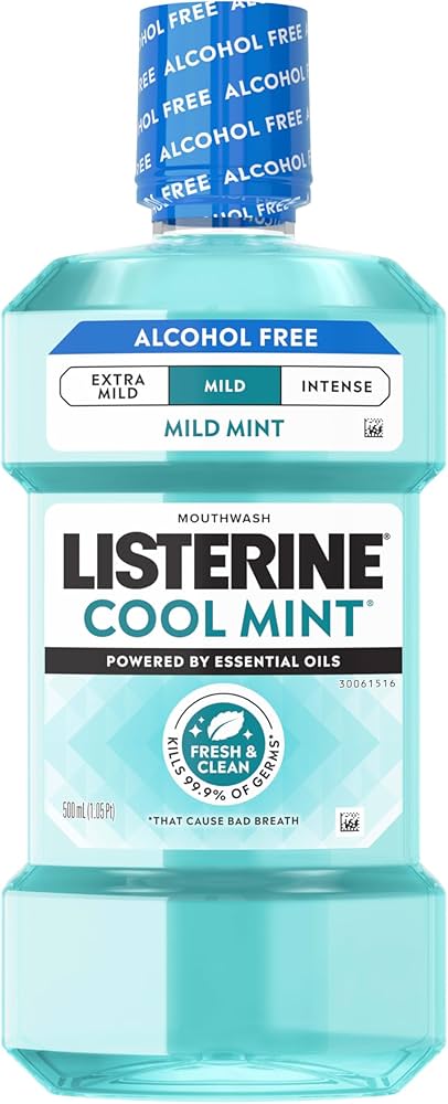 Listerine Cool Mint Alcohol-Free Mild Mouthwash