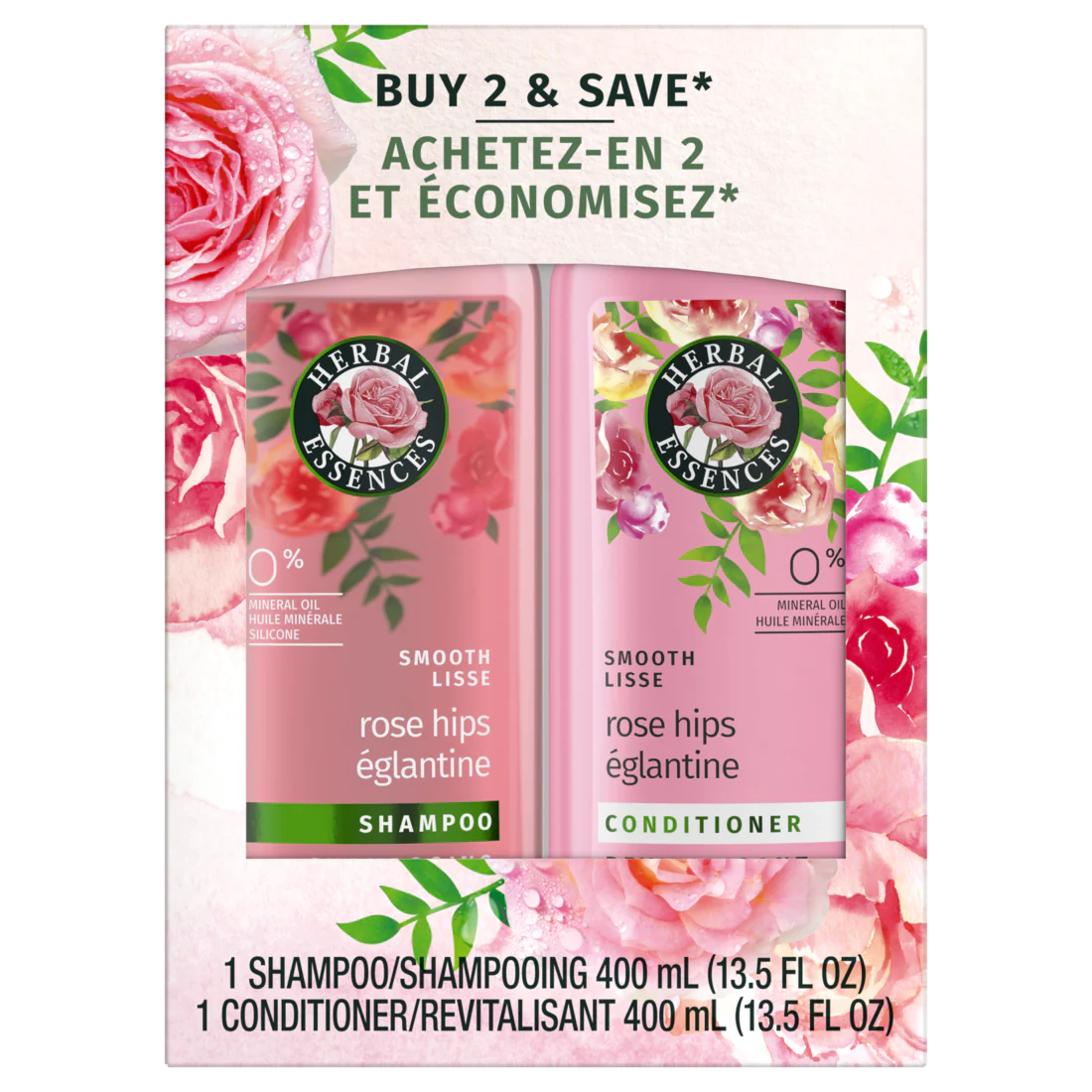 Herbal Essences Smooth Shampoo and Conditioner- (2x13.5)oz