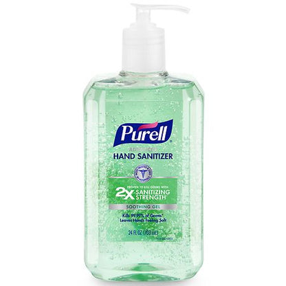 Purell Advanced Hand Sanitizer Soothing Gel With Pump, 24 fl oz