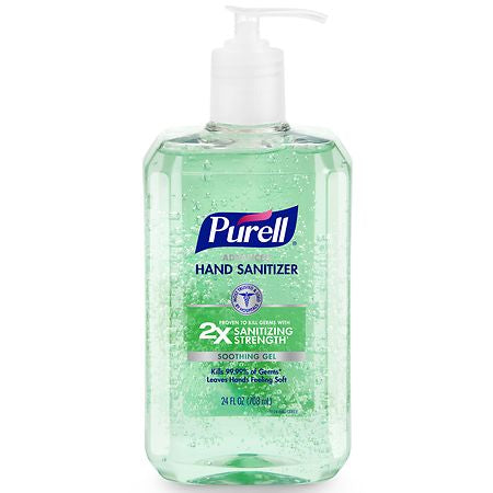 Purell Advanced Hand Sanitizer Soothing Gel With Pump, 24 fl oz