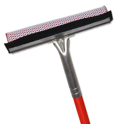 WINDOW SQUEEGEE AND SPONGE WITH 20″ HANDLE
