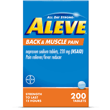 Aleve Back & Muscle Pain Relief Naproxen Sodium Tablets, 200 Count