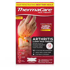 ThermaCare Arthritis Heat Wraps - Targeted Joint Pain Relief for Hands, Wrists, & Knees - 8-Hour Therapeutic Heat Therapy - Flexible, Discreet, & Portable - Drug-Free (2-Count)