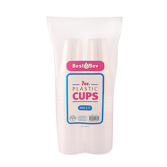 Clear 7oz Cups Best Bev (100 Count)