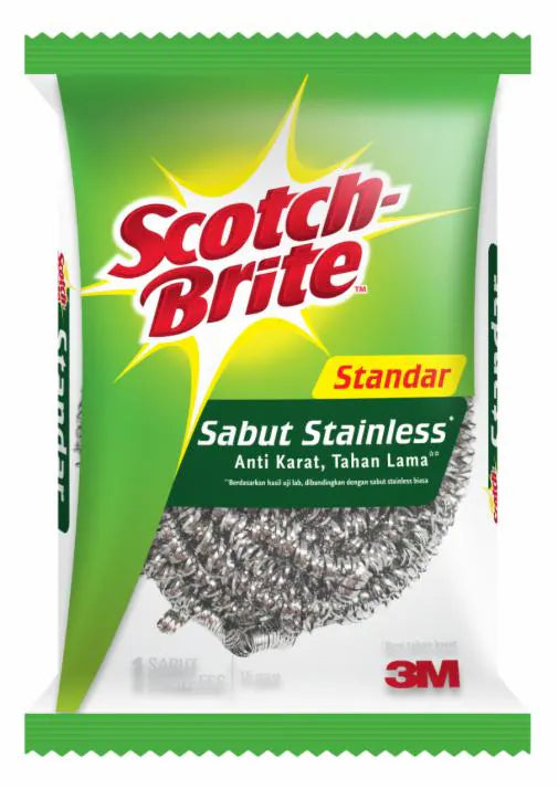Scotch-Brite® New Basic Stainless Steel Scrubbers ID-T57, 15 g