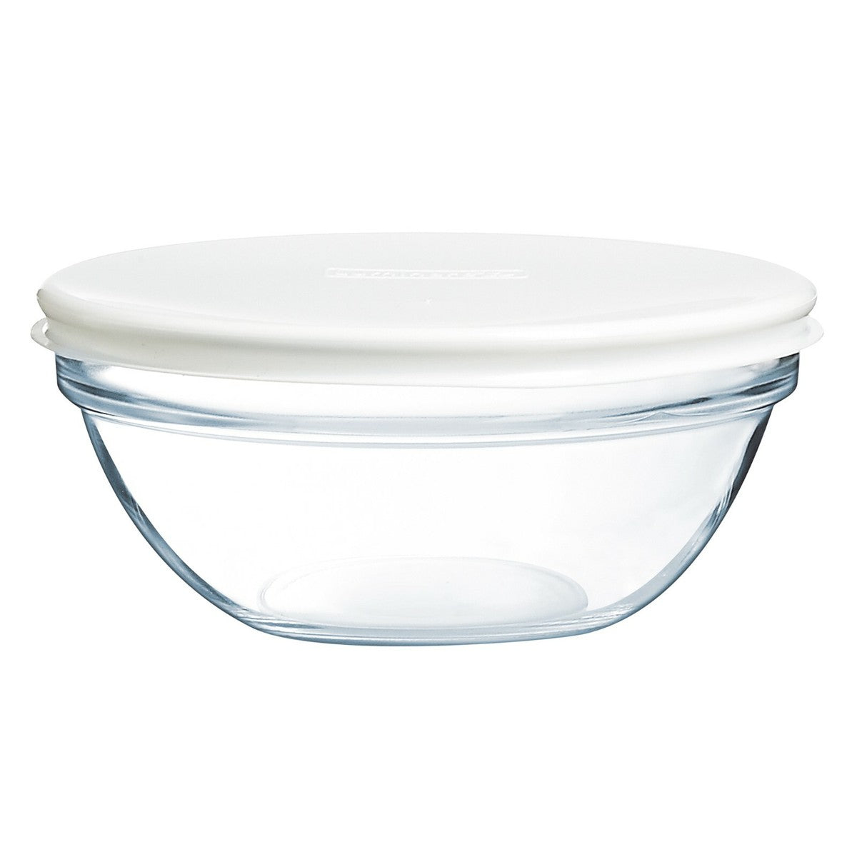 PASABAHCE Glass Bowl with white cover 1.5Q