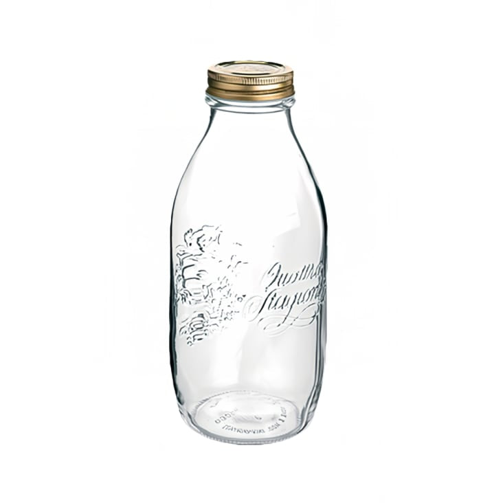 Glass Milk Jar 33oz