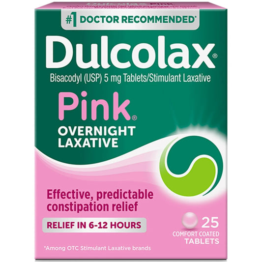 Dulcolax Laxative Comfort Coated Tablets for Women 25 Tablets
