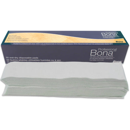 BONA PRO-DISPOSABLE PADS- 50 PAK- WET/DRY