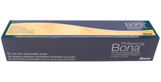 BONA PRO-DISPOSABLE PADS- 50 PAK- WET/DRY