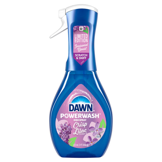 Dawn Powerwash Spray Dish Soap Dishwashing Liquid Crisp Lilac 1 Starter Kit - 16oz