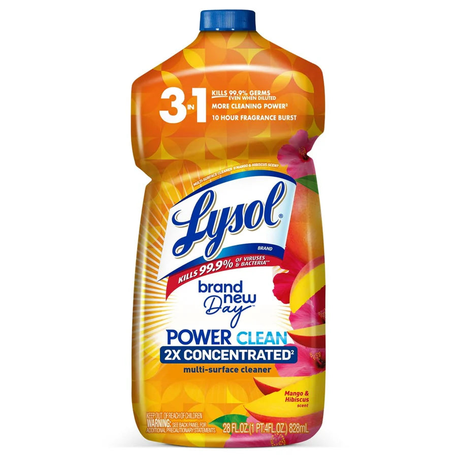 Lysol Multi-Surface Cleaner - Pourable Brand New Day Mango & Hibiscus - 28oz