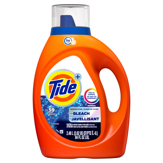 Tide Bleach Alternative Liquid Laundry Detergent Original Scent 59 Loads He Compatible - 84oz