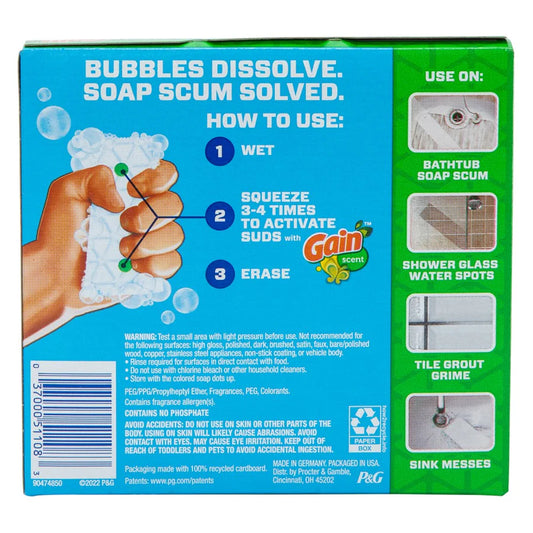 Mr. Clean Magic Eraser Bath with Gain Original scent Cleaning Pads with Durafoam - 2ct